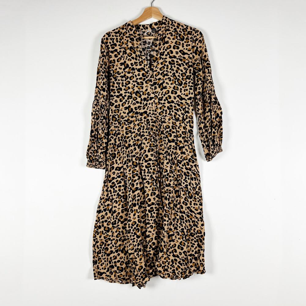 Women's leopard print pullover dress Size Medium - Picture 5 of 5